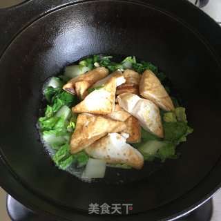 白菜炖豆腐的做法步骤：4