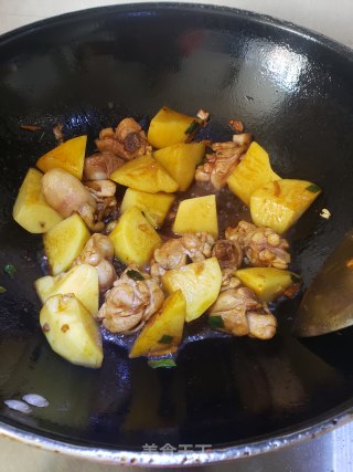 土豆炖鸡腿的做法步骤：5