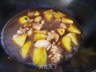 土豆炖鸡腿的做法步骤：6