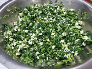青菜豆腐包子的做法步骤：7