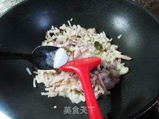 猪肉炒腌白菜的做法步骤：7