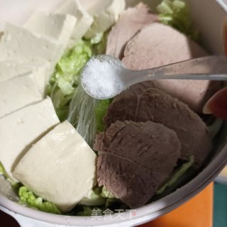 回锅肉炖豆腐的做法步骤：14