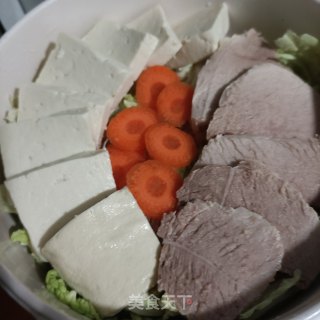 回锅肉炖豆腐的做法步骤：15