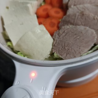 回锅肉炖豆腐的做法步骤：16