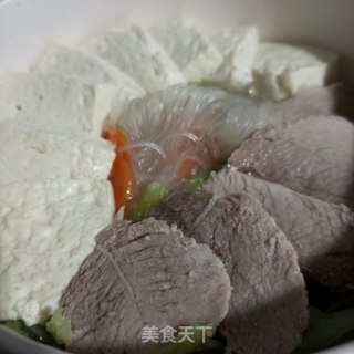 回锅肉炖豆腐的做法步骤：18