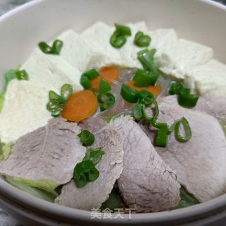回锅肉炖豆腐的做法步骤：19