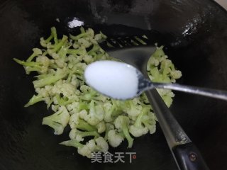 素炒有机菜花的做法步骤：5