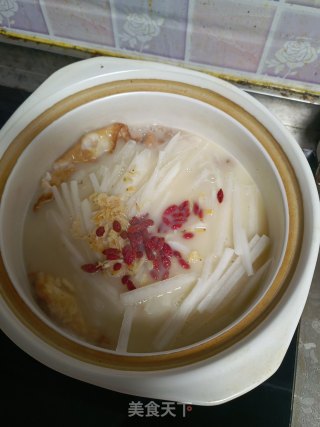 萝卜鸡蛋汤的做法步骤：5