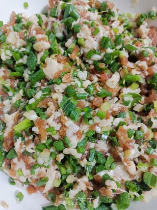 猪肉小葱馅饼的做法步骤：2