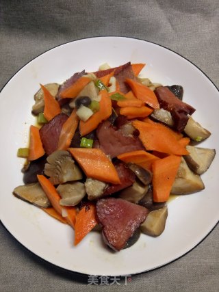 腊肉炒香菇的做法步骤：8