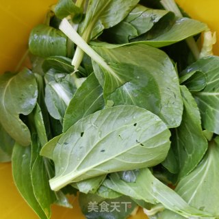 麻汁拌油菜胡萝卜的做法步骤：3