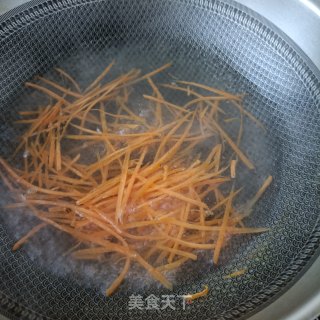 麻汁拌油菜胡萝卜的做法步骤：5