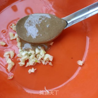 麻汁拌油菜胡萝卜的做法步骤：10