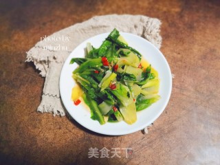 素炒莴笋叶的做法步骤：8