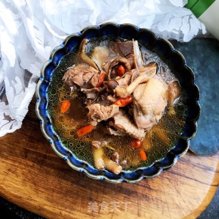 松茸炖鸡汤的做法步骤：14
