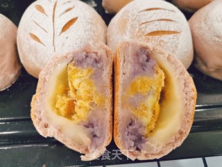 肉松芋泥麻薯软欧包的做法步骤：16