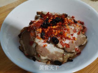乡里腊肉蒸盐辣椒的做法步骤：5