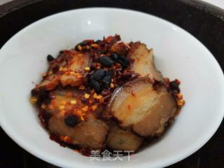 乡里腊肉蒸盐辣椒的做法步骤：7