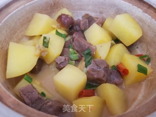 土豆炖牛肉的做法步骤：12
