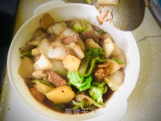 白菜炖土豆的做法步骤：12
