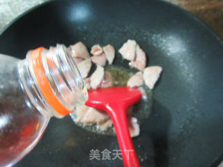 锅巴花菜肉片的做法步骤：4