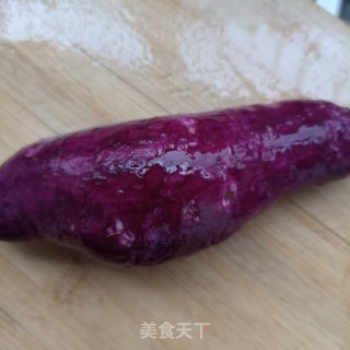 牛奶紫薯燕麦花卷的做法步骤：1