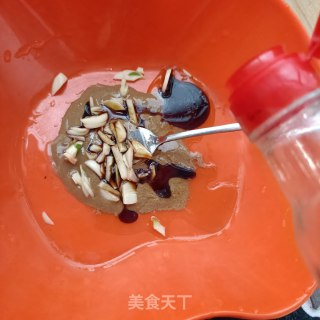 麻汁肉片拌平菇的做法步骤：7