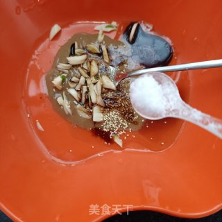 麻汁肉片拌平菇的做法步骤：8