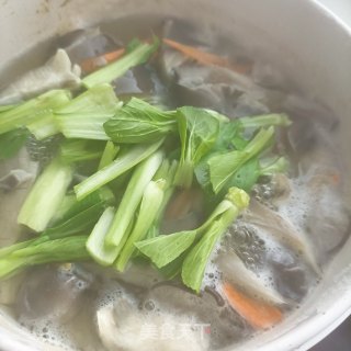 麻汁肉片拌平菇的做法步骤：12