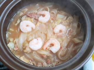 白菜炖宽粉的做法步骤：8