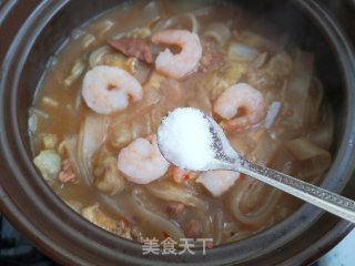 白菜炖宽粉的做法步骤：9