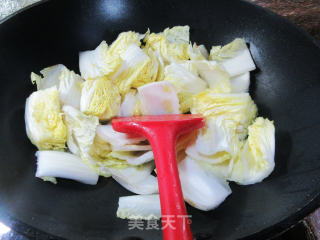 素鸡烧大白菜的做法步骤：4