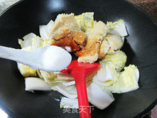 素鸡烧大白菜的做法步骤：9