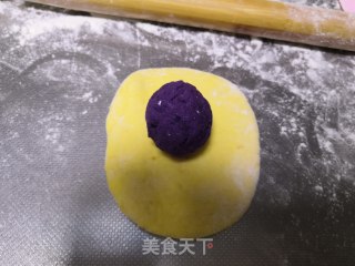 奶香紫薯南瓜包的做法步骤：10