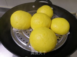 奶香紫薯南瓜包的做法步骤：14