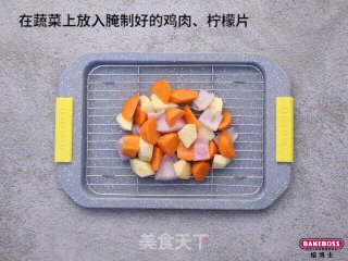 蜂蜜柠檬烤鸡，咸甜交织，细软嫩滑，满分的吮指美味的做法步骤：4