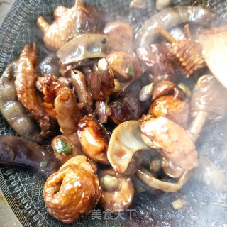 鸡公炖紫扁豆的做法步骤：10