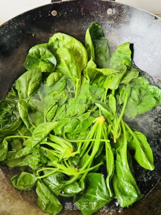肉末扒菠菜的做法步骤：7