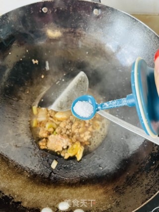肉末扒菠菜的做法步骤：15