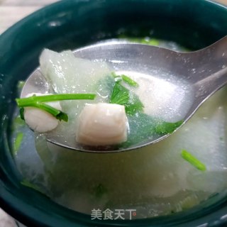 鲜贝冬瓜汤的做法步骤：16