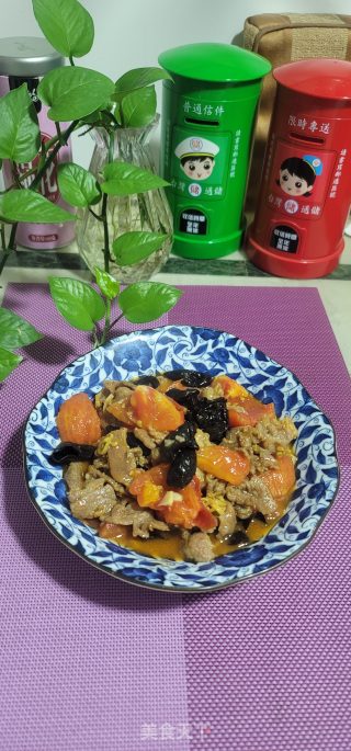 牛肉黑木耳烧番茄的做法步骤：11