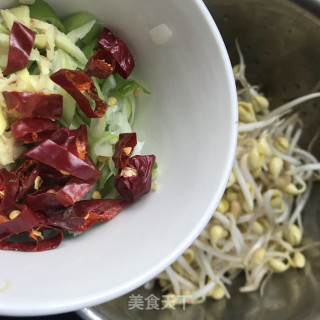 黄豆芽炖粉条的做法步骤：3