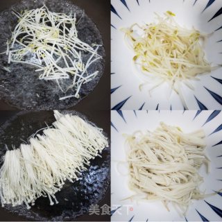 酸辣开胃酸汤肥牛金针菇的做法步骤：2