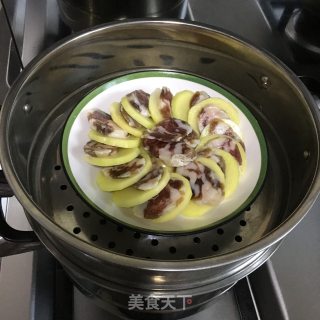 腊肠蒸土豆的做法步骤：4