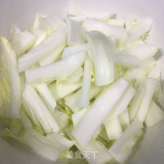 豆豉油渣炒白菜的做法步骤：2