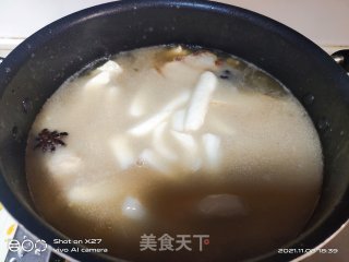 豆腐白菜煮年糕的做法步骤：7
