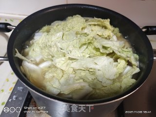 豆腐白菜煮年糕的做法步骤：9