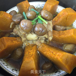 板栗南瓜蒸鸡腿的做法步骤：11