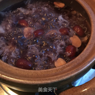 紫米炖糯银耳粥的做法步骤：6