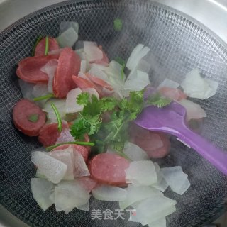 蒜蓉肠炒冬瓜的做法步骤：12